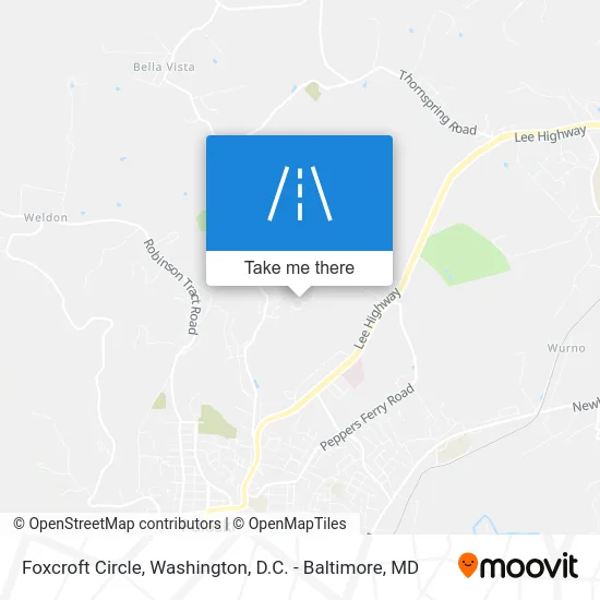 Foxcroft Circle map