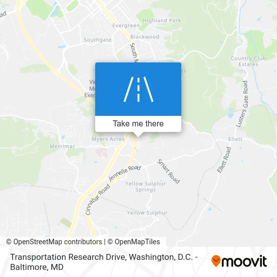 Transportation Research Drive map