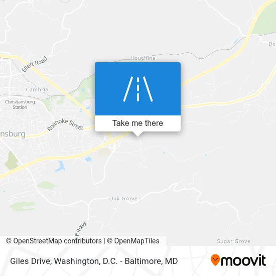 Giles Drive map