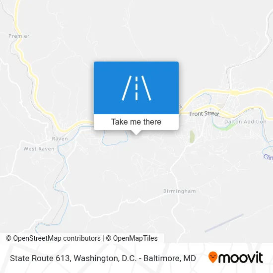 State Route 613 map