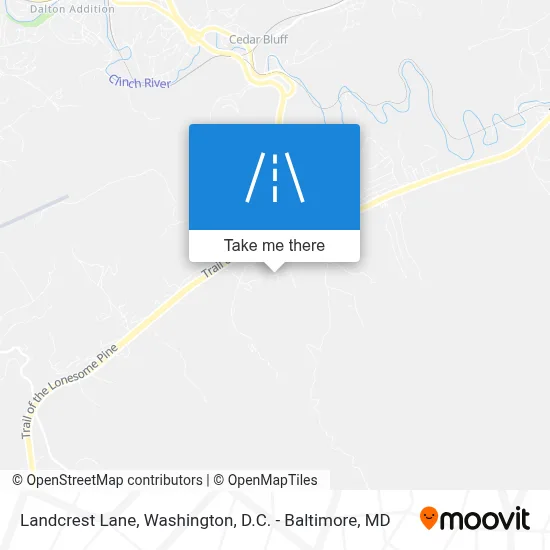 Landcrest Lane map