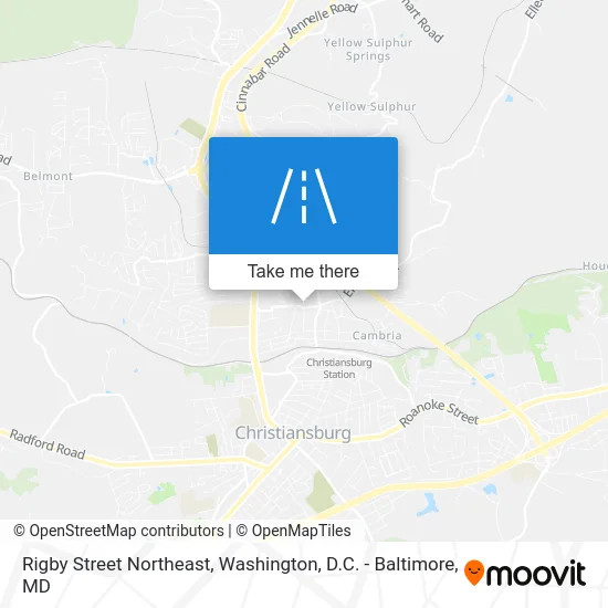 Rigby Street Northeast map