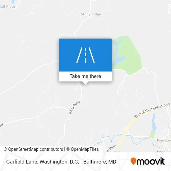 Garfield Lane map