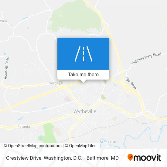 Crestview Drive map