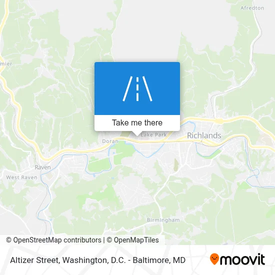 Altizer Street map