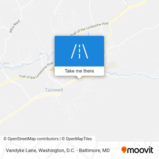 Vandyke Lane map
