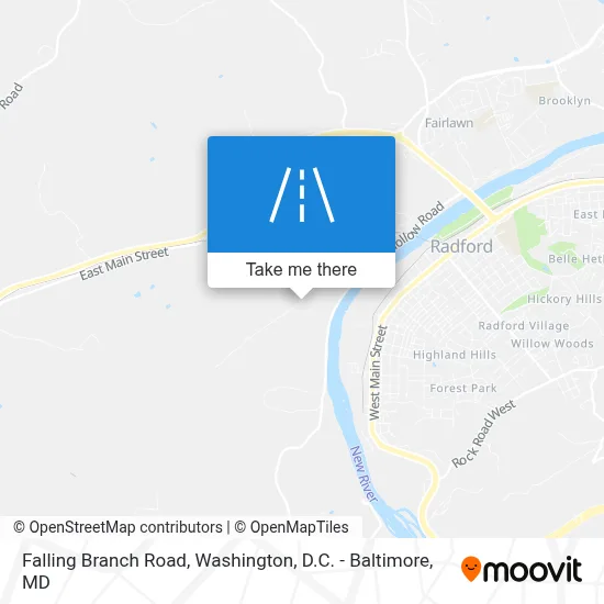 Falling Branch Road map