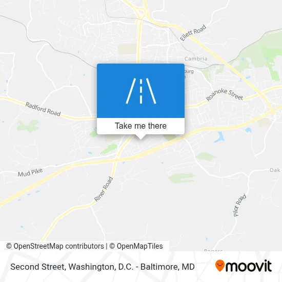 Second Street map