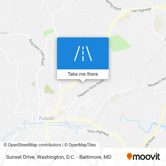Sunset Drive map