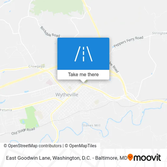 East Goodwin Lane map