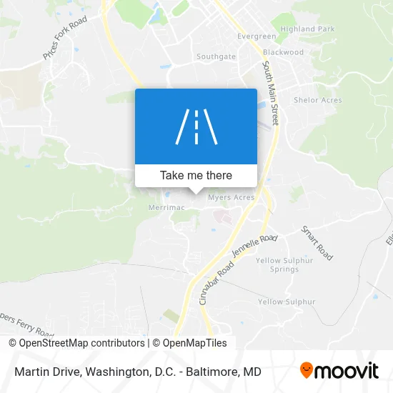 Martin Drive map