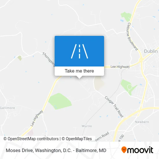 Moses Drive map