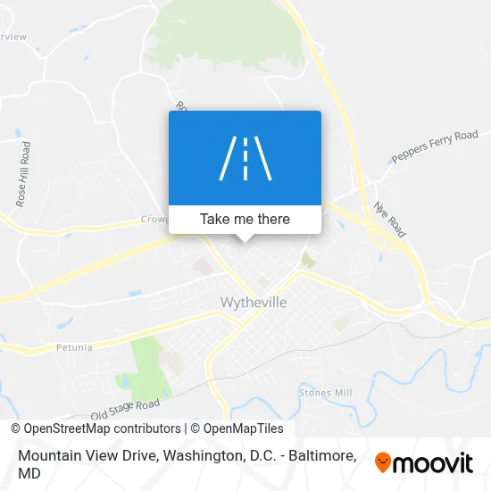 Mountain View Drive map