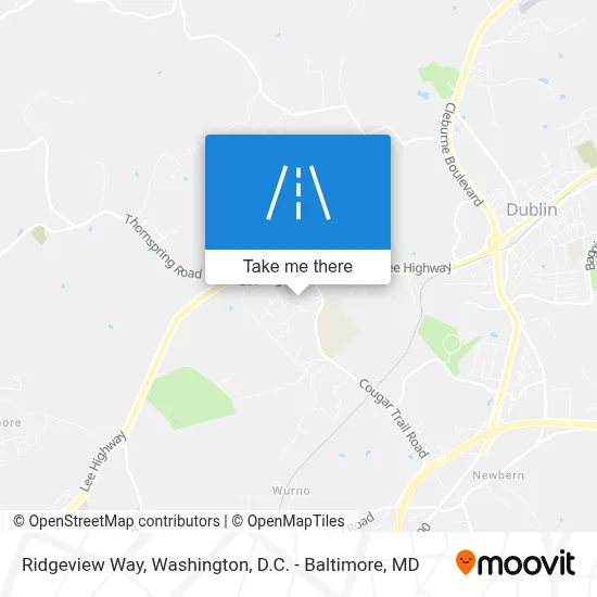 Ridgeview Way map