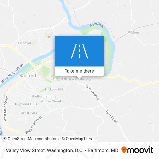 Valley View Street map