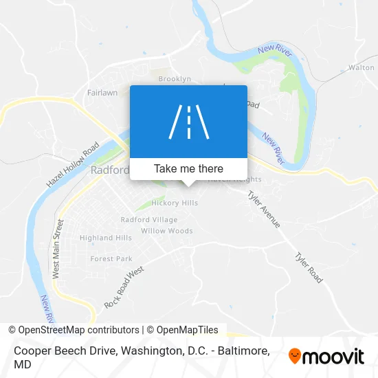 Cooper Beech Drive map