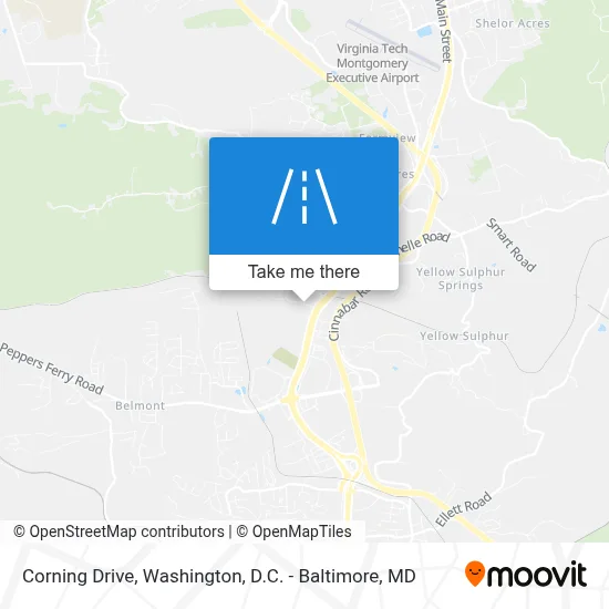 Corning Drive map