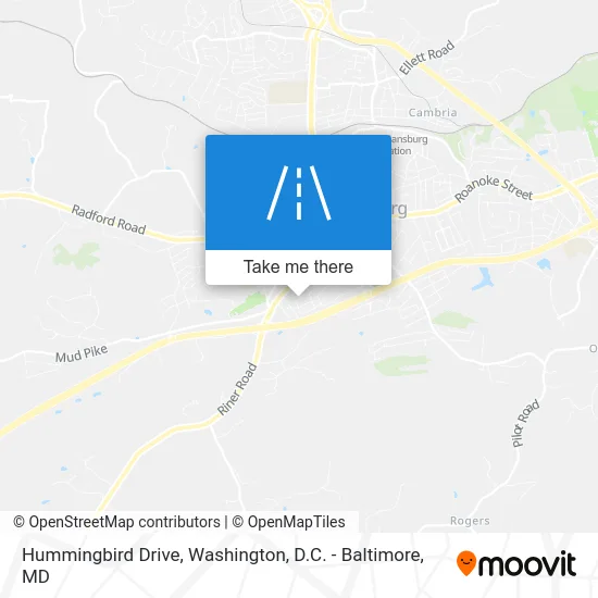 Hummingbird Drive map