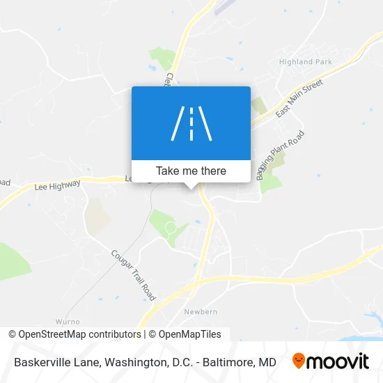 Baskerville Lane map