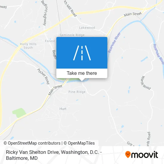 Ricky Van Shelton Drive map