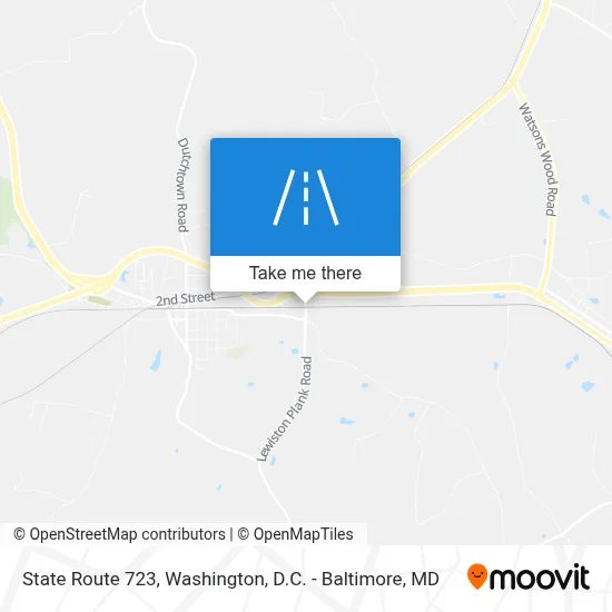 State Route 723 map