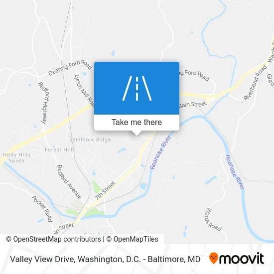 Valley View Drive map