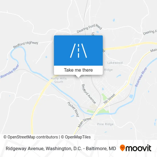 Ridgeway Avenue map