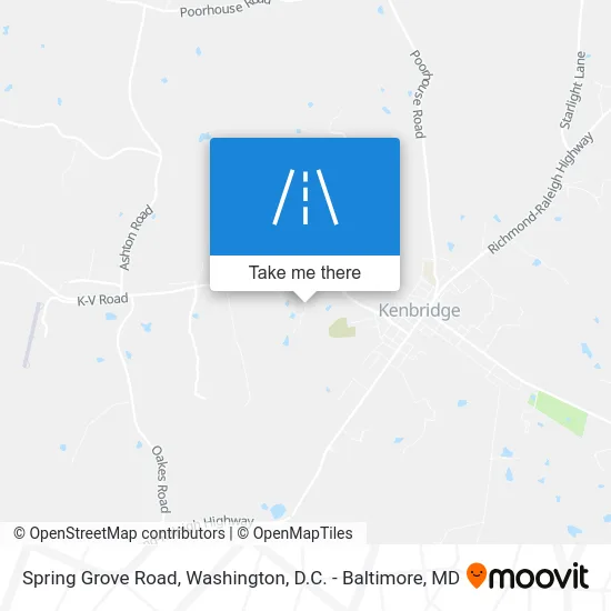 Spring Grove Road map