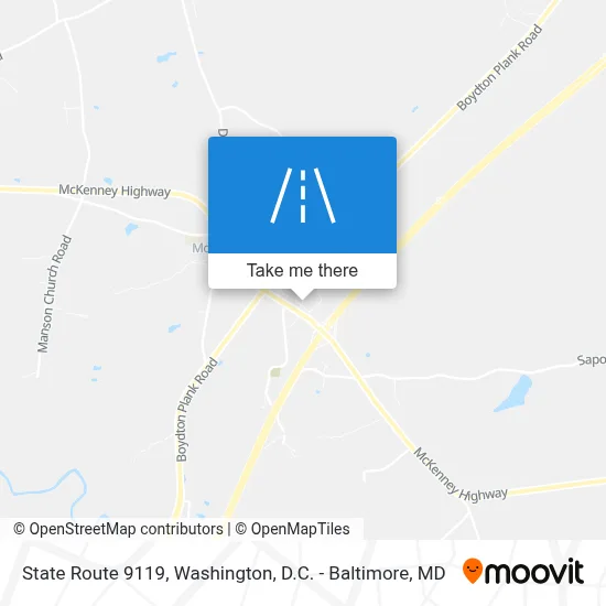 State Route 9119 map
