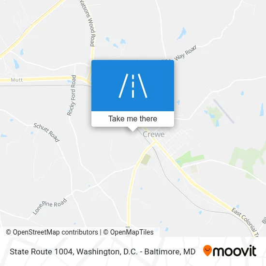 State Route 1004 map