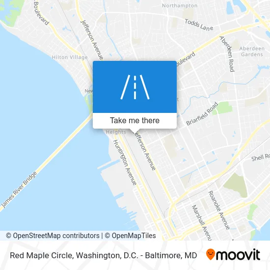 Red Maple Circle map