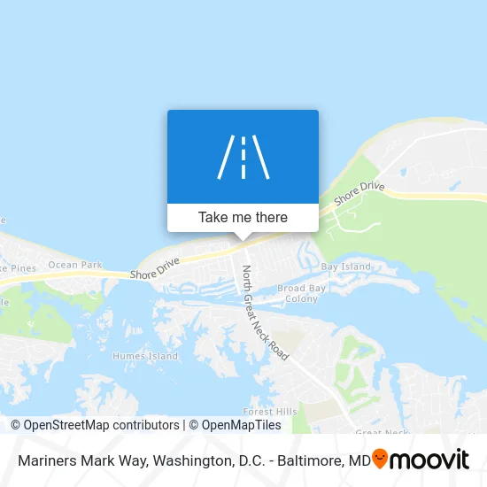 Mariners Mark Way map