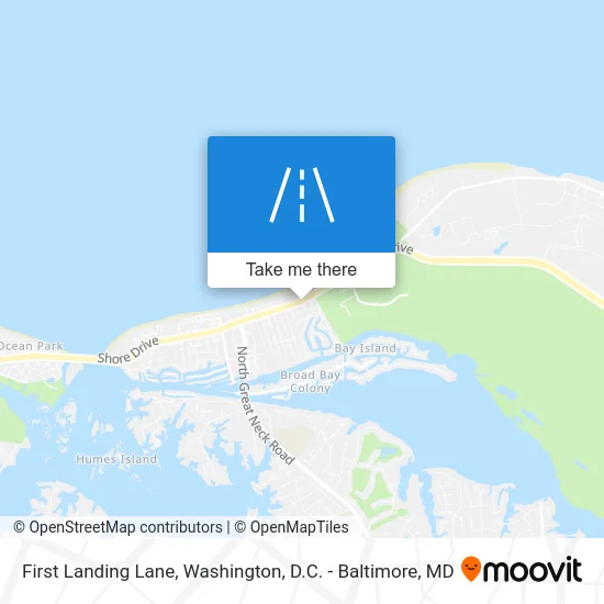 First Landing Lane map