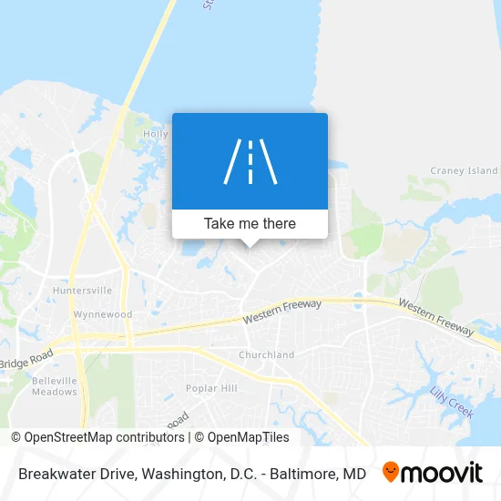 Breakwater Drive map