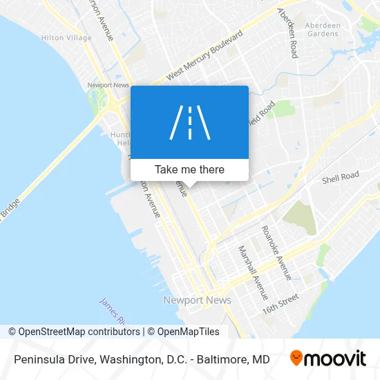 Peninsula Drive map
