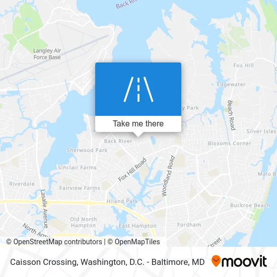 Caisson Crossing map