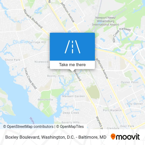 Boxley Boulevard map