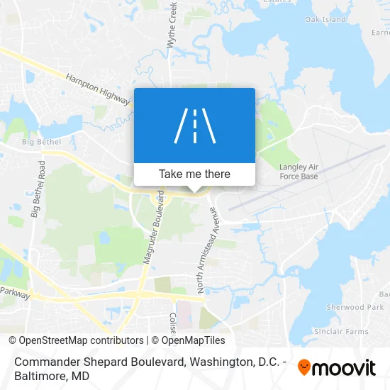Commander Shepard Boulevard map