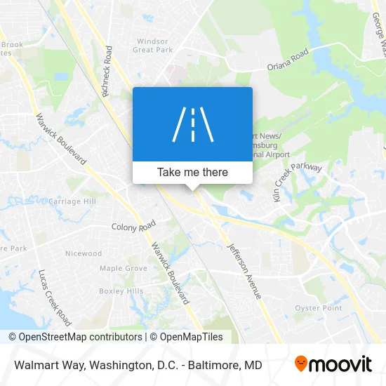 Walmart Way map