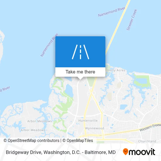 Bridgeway Drive map
