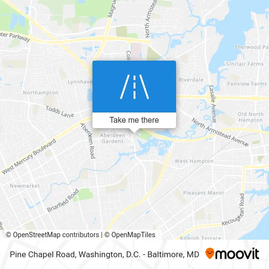 Pine Chapel Road map