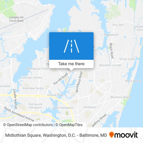 Midlothian Square map