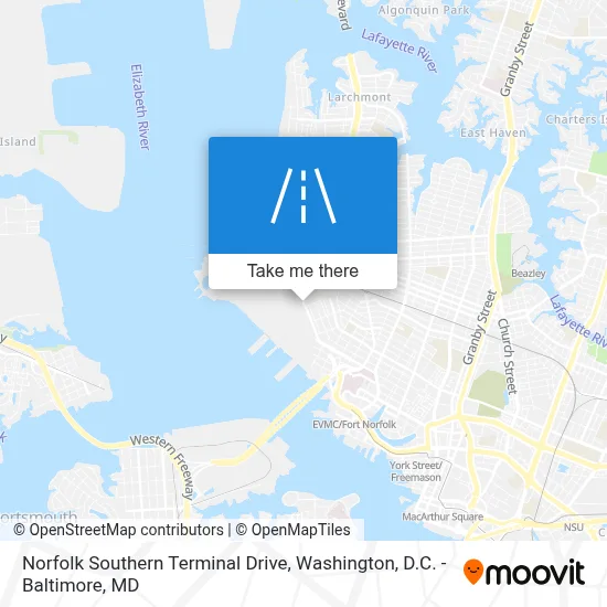 Norfolk Southern Terminal Drive map