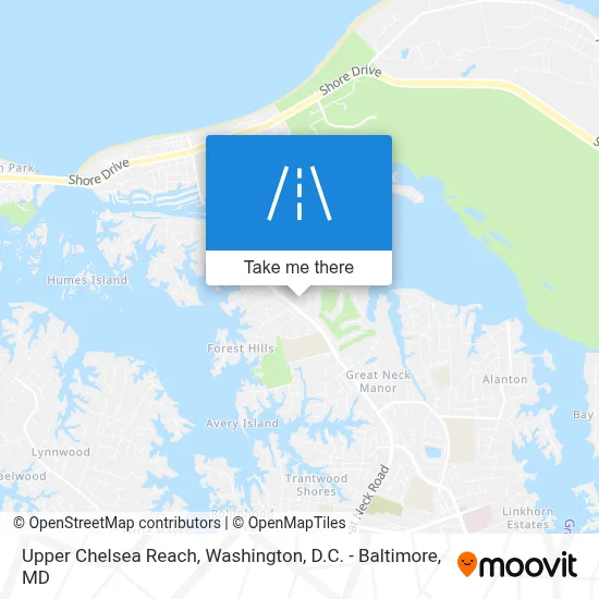 Upper Chelsea Reach map