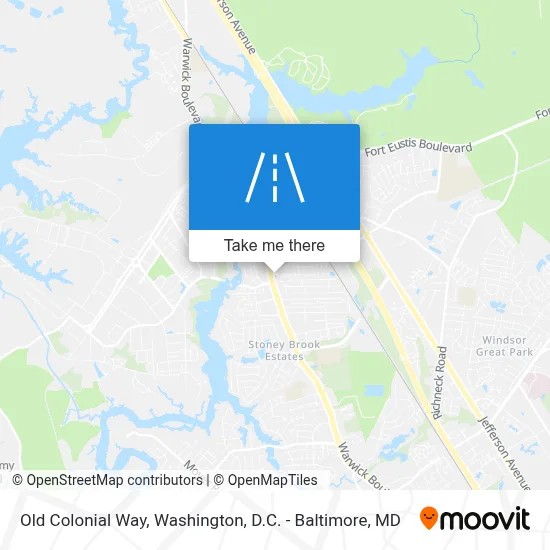 Old Colonial Way map