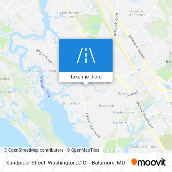 Sandpiper Street map