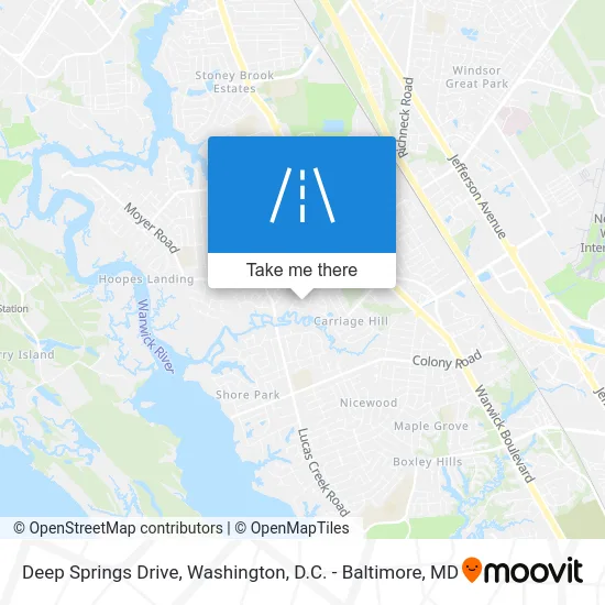 Deep Springs Drive map