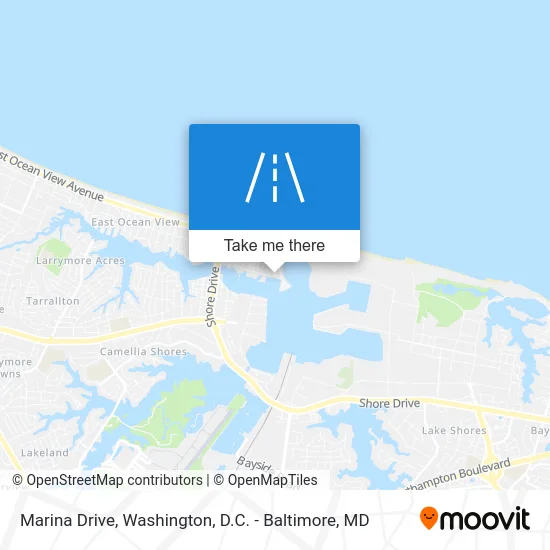 Marina Drive map