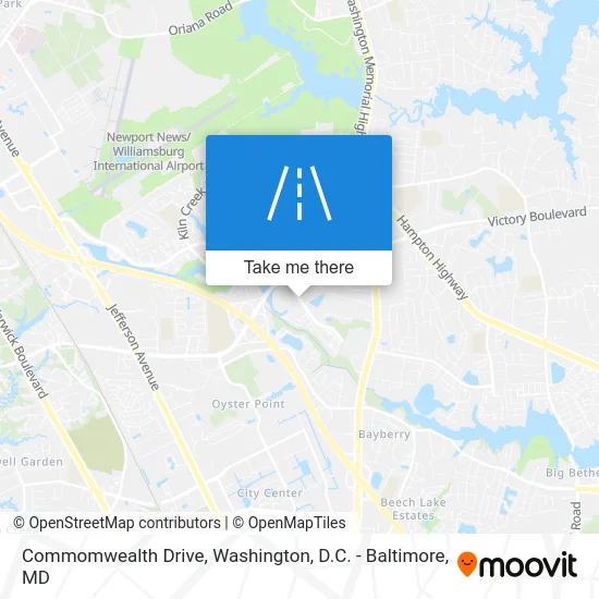 Commomwealth Drive map