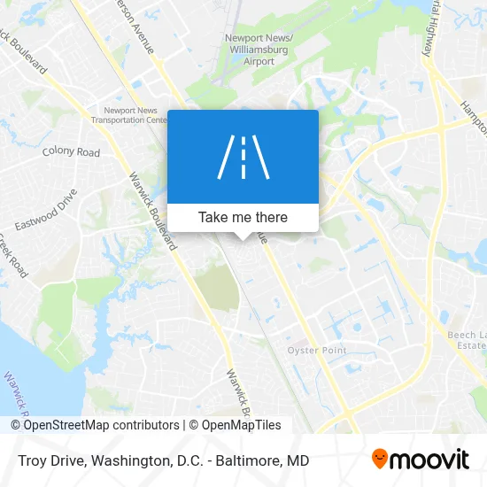 Troy Drive map